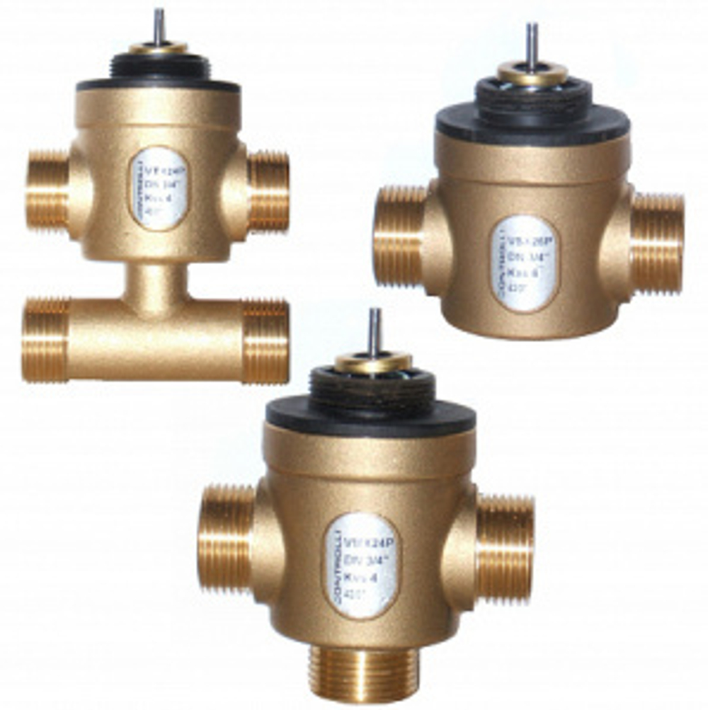 Клапан регулирующий двухходовой 1/2", НР-НР, PN16, шток 2,5 мм, Kvs=0,4 м3/ч, для местных установок Cimberio