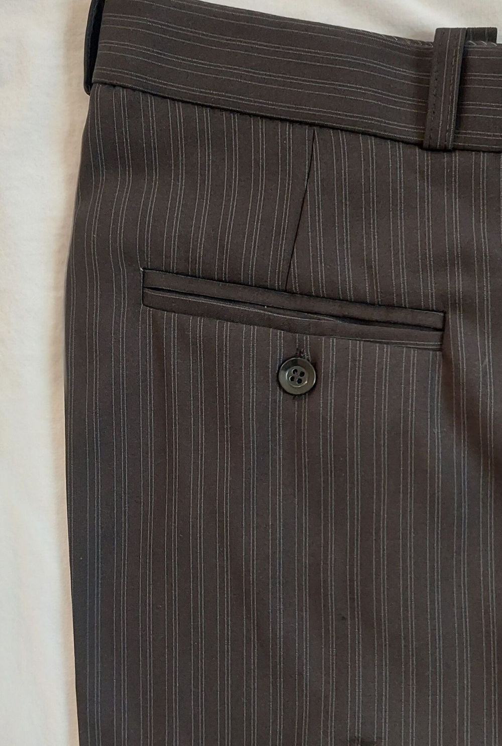 Брюки мужские серые темно-серые классические классика костюмные офисные строгие деловые демисезонные прямые 46 размер полосатые в полоску