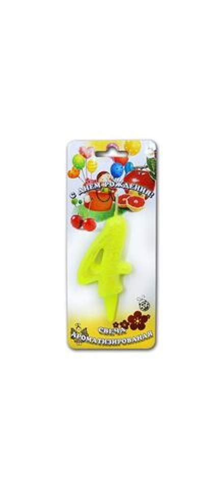 Свеча Мармеладки Цифра 4