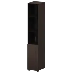 Стеллаж комбинированный узкий с стеклянным фасадом К-932,К-936,К-941,КФ-936,КФ-941 360x420x2000 Приоритет
