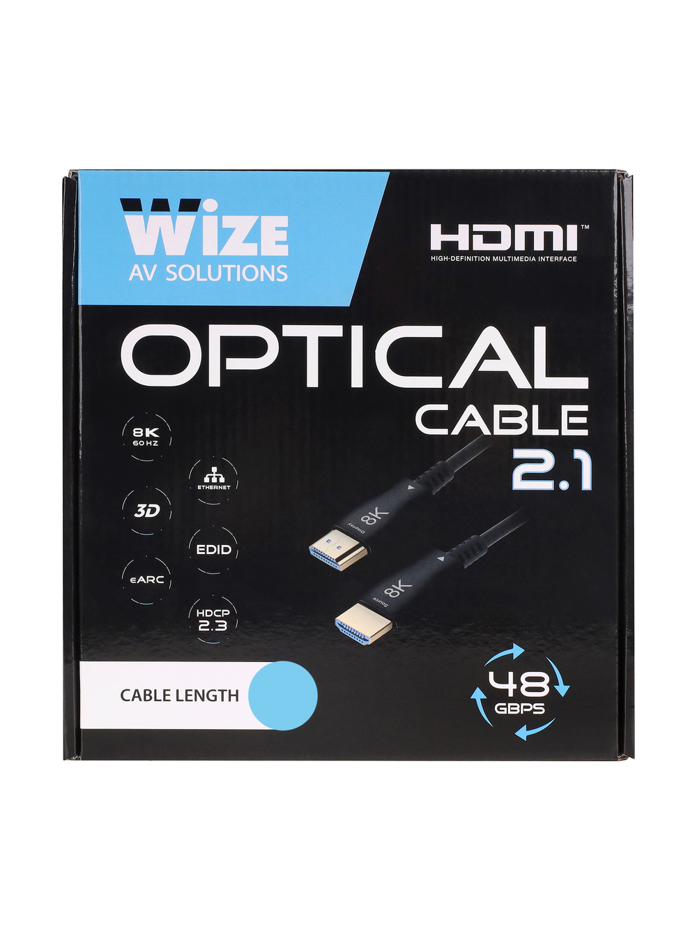 Кабель HDMI 20 метров Wize AOC-8K-HM-HM-20M