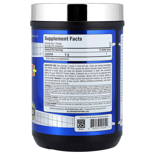 ALLMAX, Essentials, лейцин +, 400 г (14,11 унции)