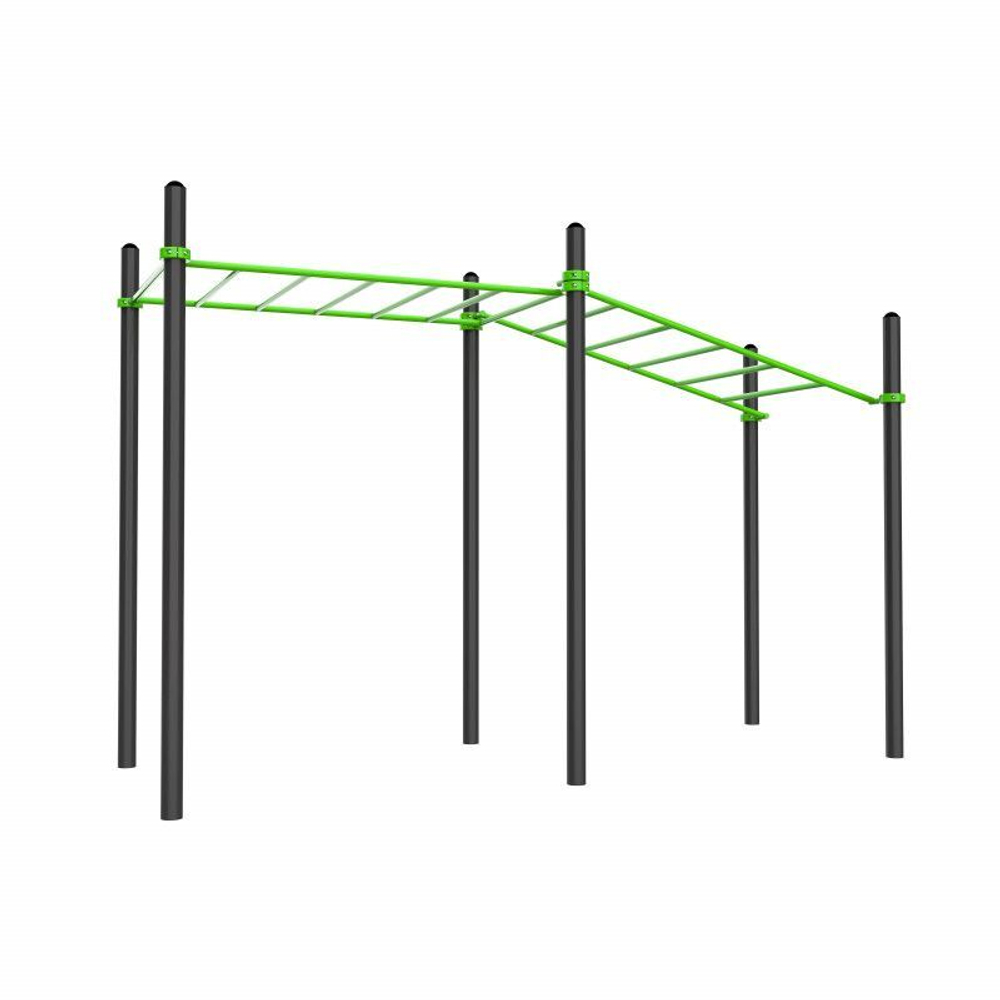 W314 Воркаут (рукоход в подъем, рукоход классический) ZAVODSPORTA