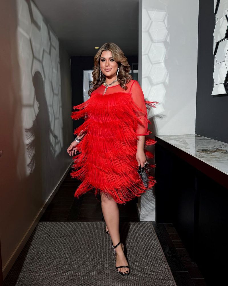 Платье с бахромой УК-824-6 Платье с бахромой УК-824-6