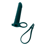 Зеленая вибронасадка 17см для двойного проникновения Lola Games Pure Passion Rori Green 1205-03lola