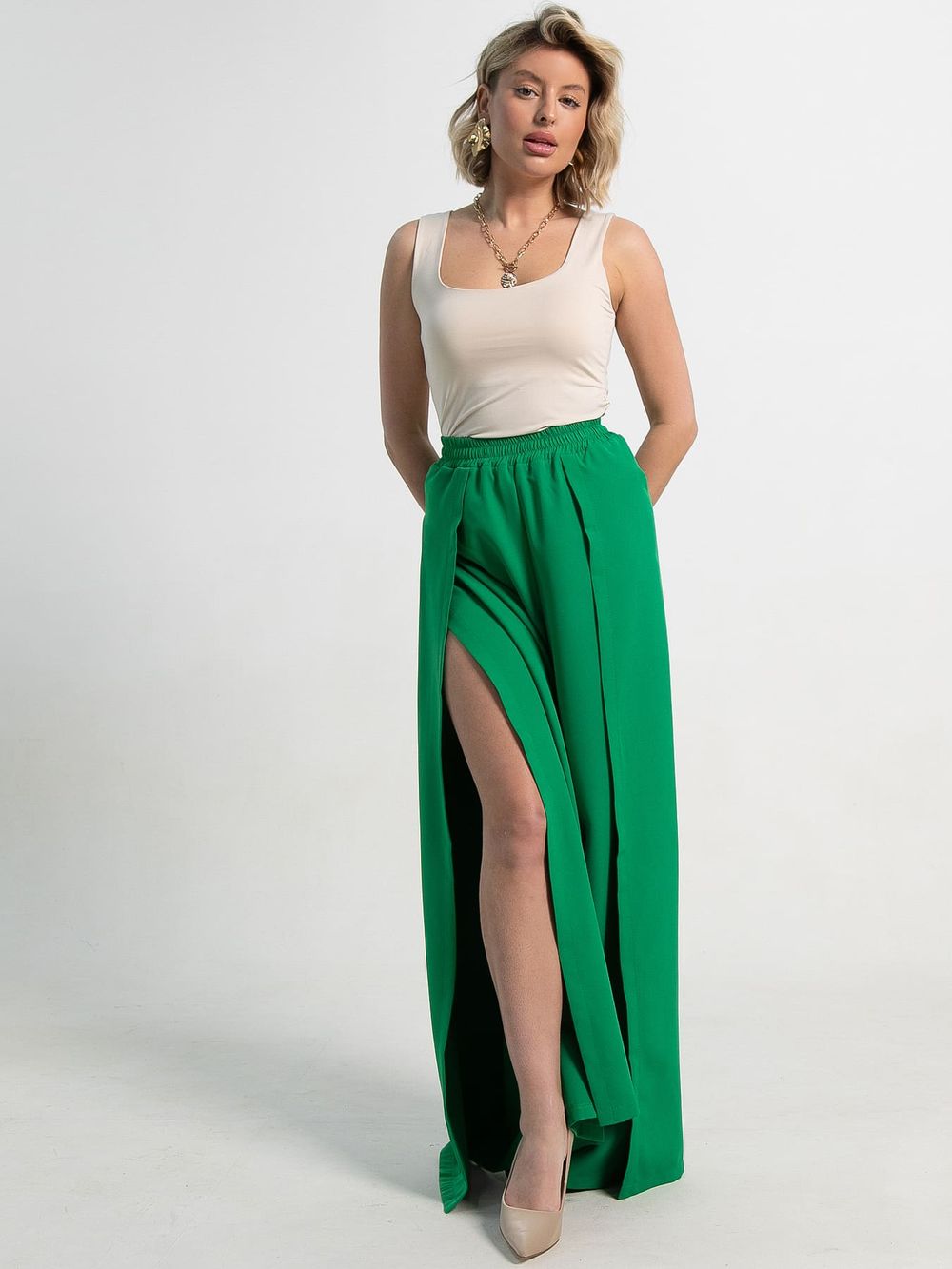 Брюки Авангард (зеленый) Б15253-13М LT Collection