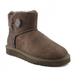 Угги Women's Mini Bailey Button Chocolate