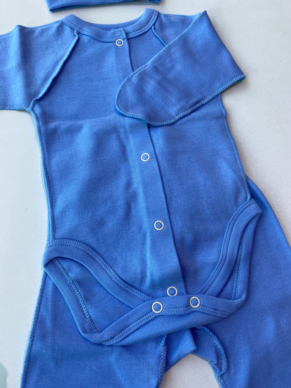 Комплект из 3-х предметов "Софа" (Боди, ползунки, шапочка) (Цвет: Фиолетовый, Размер: 62)