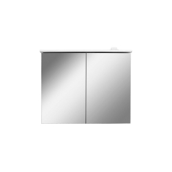 M70AMCX0801WG Spirit V2.0, Зеркальный шкаф с LED-подсветкой, 80 см, цвет: белый, глянец