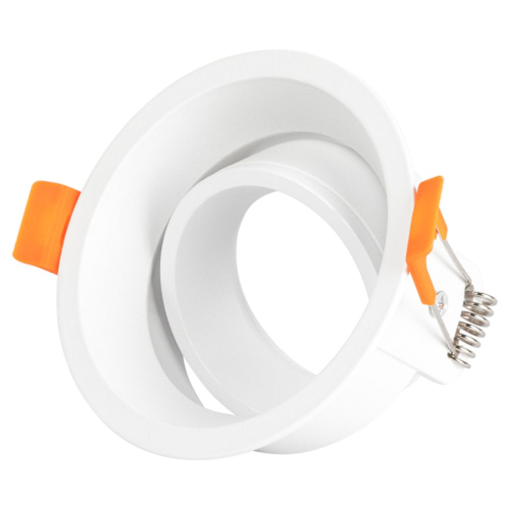 Светильник встраиваемый алюминиевый ЭРА KL98 WH под лампу MR16 GU5.3 белый | Алюминиевые встраиваемые светильники