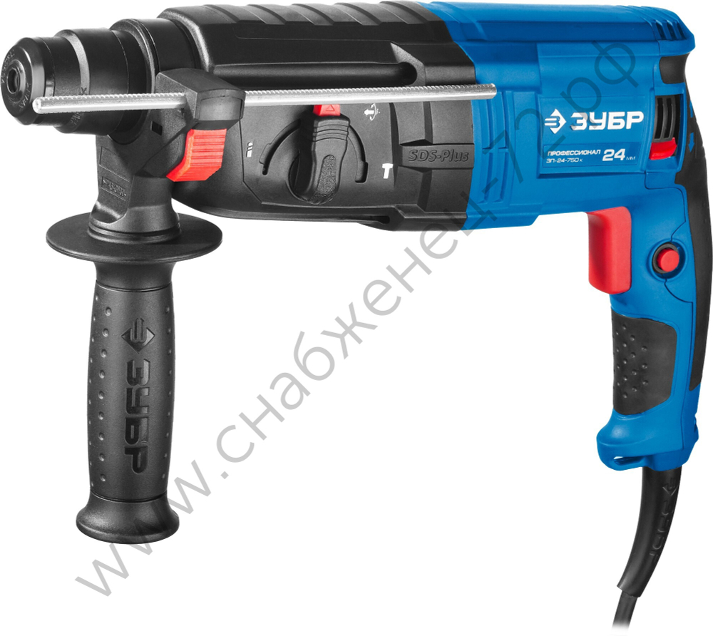 ЗУБР 24 мм, 750 Вт, перфоратор SDS Plus, Профессионал (ЗП-24-750 К)