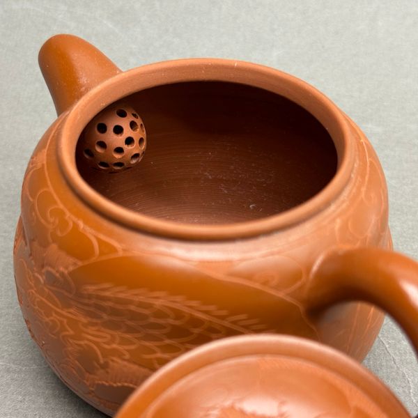 Чайник из исинской глины, 180мл, 131068 (темная и светлая глина)