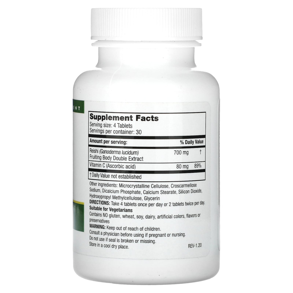 Mushroom Wisdom, Супер рейши, 120 растительных таблеток