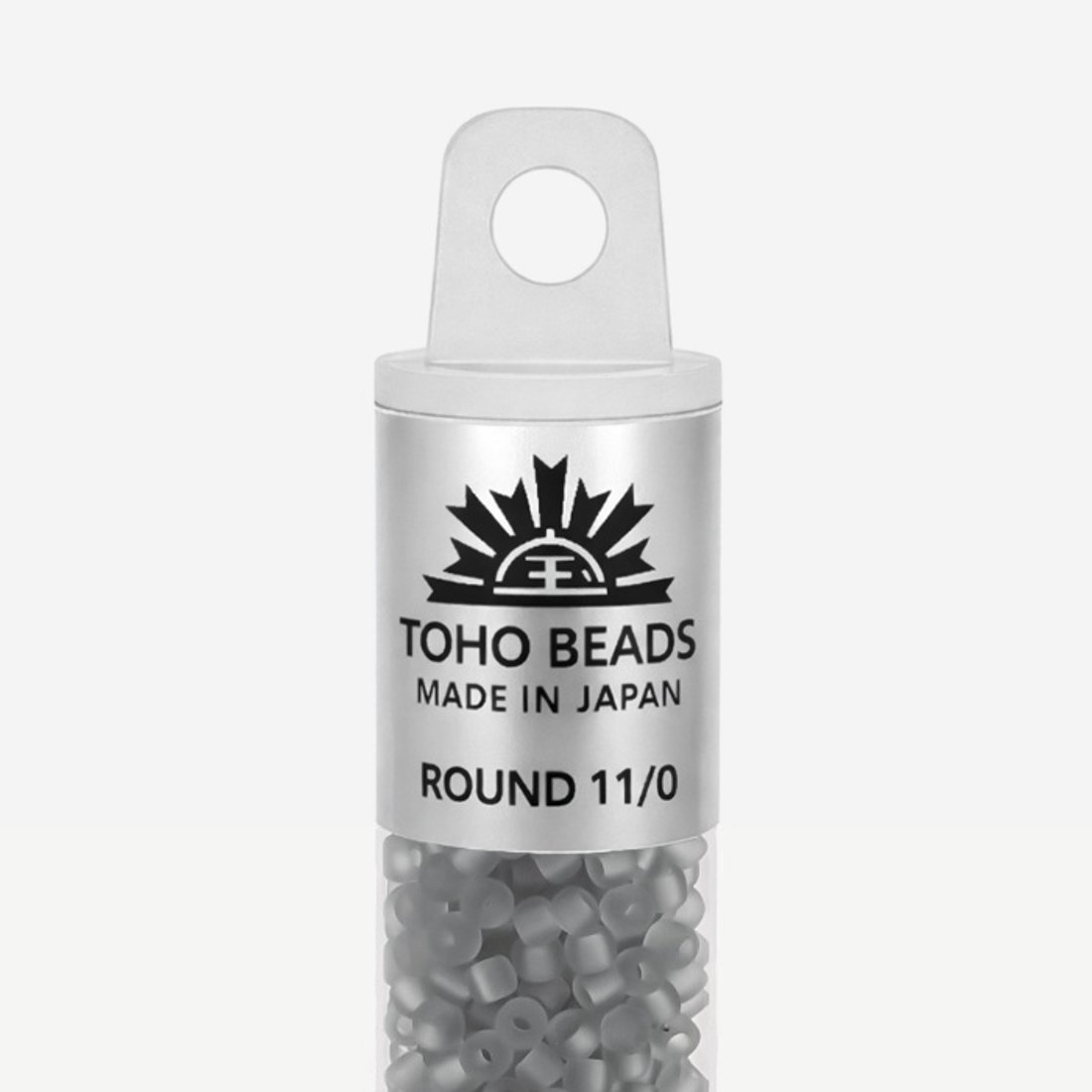 Японский бисер TOHO Round 11/0 (№9F), прозрачный матовый