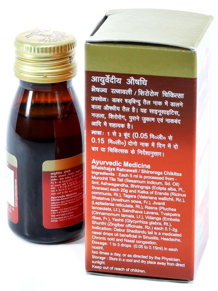 Капли назальные Dabur Shadbindu Tail Шадбинду Таил 25 мл