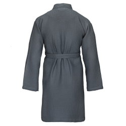 Халат вафельный Vossen Rom flanell 740 серый