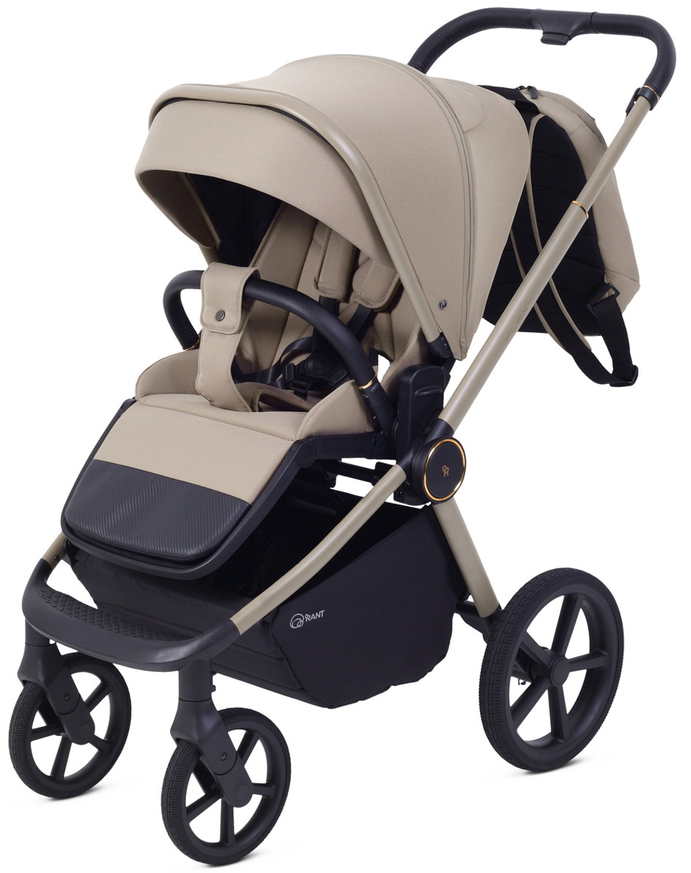 Детская коляска Rant Flex Therm Soft 3 в 1 с автокреслом Miro Black Sandy Beige