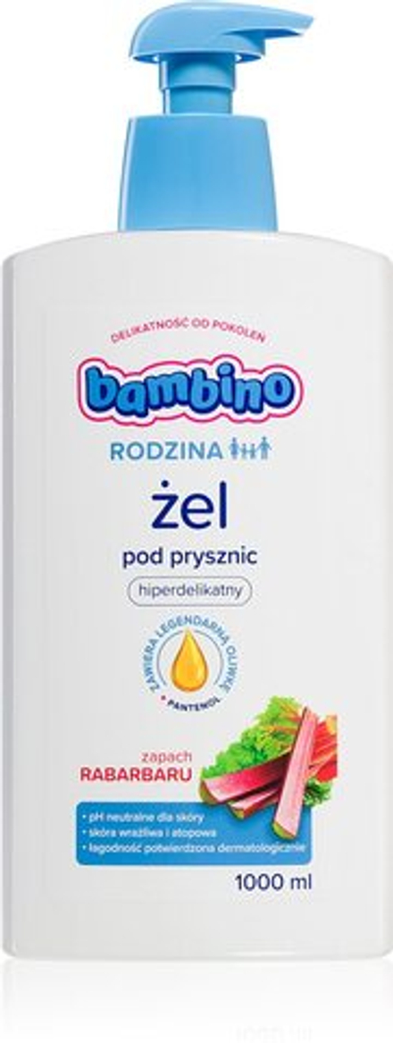 Bambino Family Rhubarb - нежный гель для душа /   1000  ml  / GTIN 5900017076348
