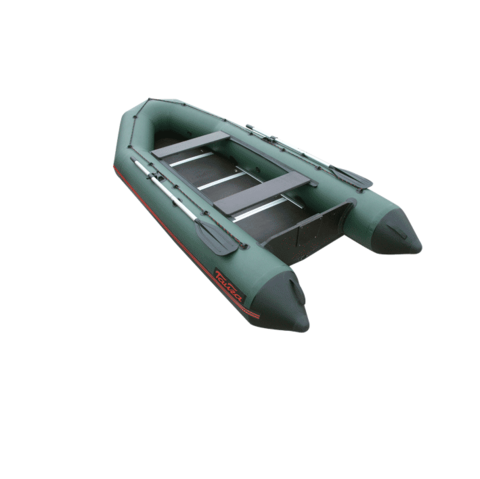 Надувная лодка Лидер Тайга-340 Киль (под мотор 15 л.с., зеленая)