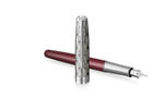 Перьевая ручка Parker Sonnet Premium Refresh RED CT, перо 18K, толщина F, цвет чернил black, в подарочной упаковке