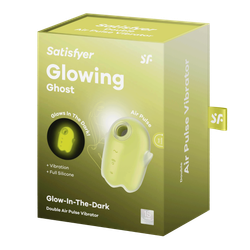 Светящийся вакуумный стимулятор Satisfyer Glowing Ghost, желтый