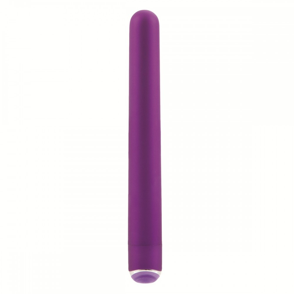 Фиолетовый гладкий вибромассажер Body & Soul Desire - 16 см.
