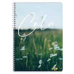 Тетрадь А4, 96 л., BRAUBERG, гребень, клетка, обложка картон, "Calm", 404059, 4шт