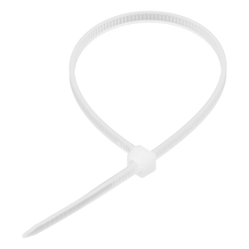 Хомуты, 150 x 2.5 мм, пластиковые, белые, 100 шт Сибртех 45519