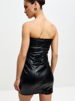 Мини-платье MISA из искусственной кожи