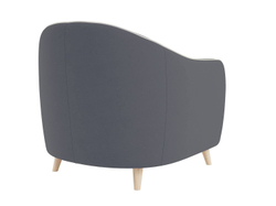 Кресло Лона / велюр киото уголь/велюр киото сильвер
