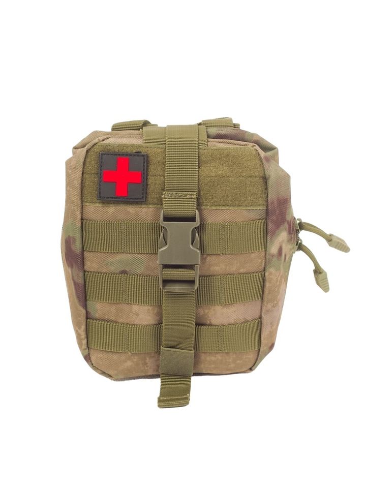 Подсумок тактический медицинский для аптечки 16х8х19 см (мох)