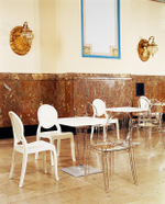 Подстолье прозрачное, Siesta Contract Ice, серый