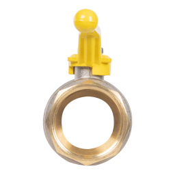 Кран шаровой латунный LD Pride 47.50.В-В.Р GAS Ду 50 Ру 25 вн-вн (рычаг)
