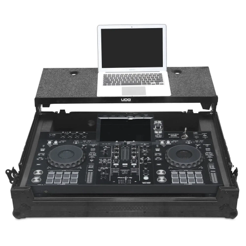 Кейс UDG Ultimate Flight Case Pioneer XDJ-RX3 Black Plus (Laptop Shelf + Wheels)