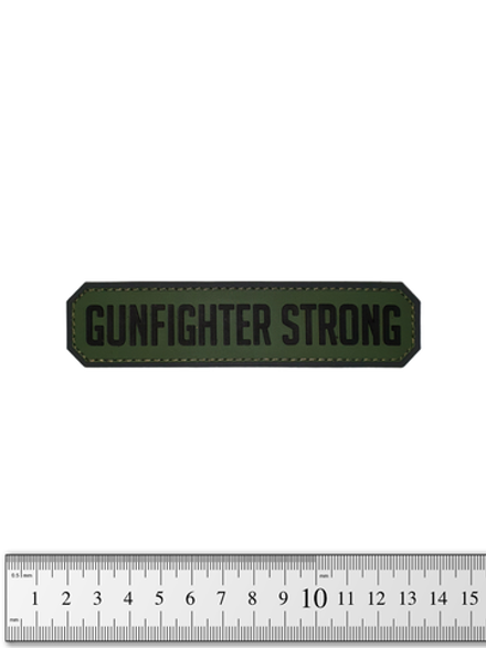 Шеврон Gunfighter Strong лента PVC. Олива