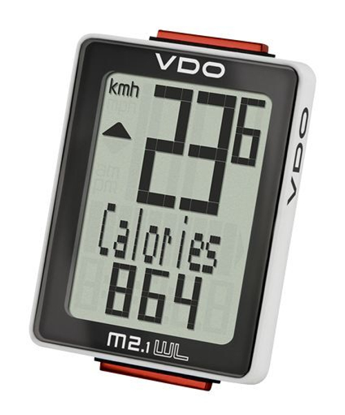 Велокомпьютер VDO M2.1WL 10 ф-ций БЕСПРОВОДНОЙ дисплей черно-белый (Германия)