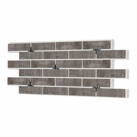 Клинкерная термопанель ППС Beryoza Ceramica Brick Wall Серый 1020х455 мм
