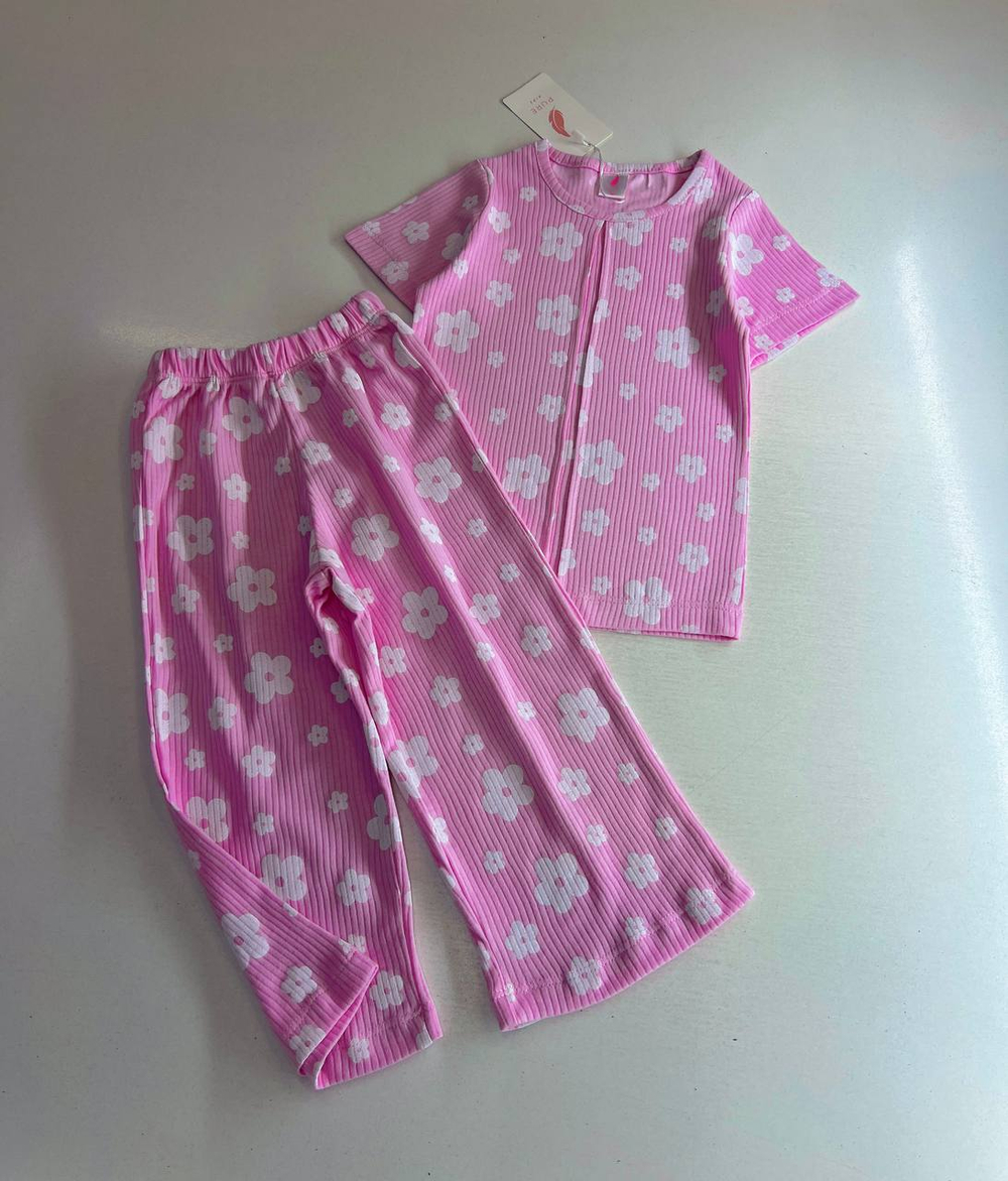 Розовый цветок - двойка для девочек 2 600 тг./шт. (оптом - цена за 5 размеров)