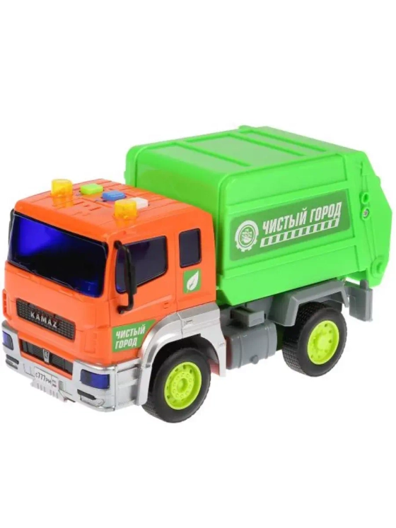 Игрушечный транспорт  Kamaz Мусоровоз звук свет