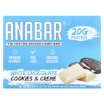 The Anabar, The Protein-Packed Candy Bar®, печенье с кремом из белого шоколада, 12 батончиков по 65 г (2,29 унции)