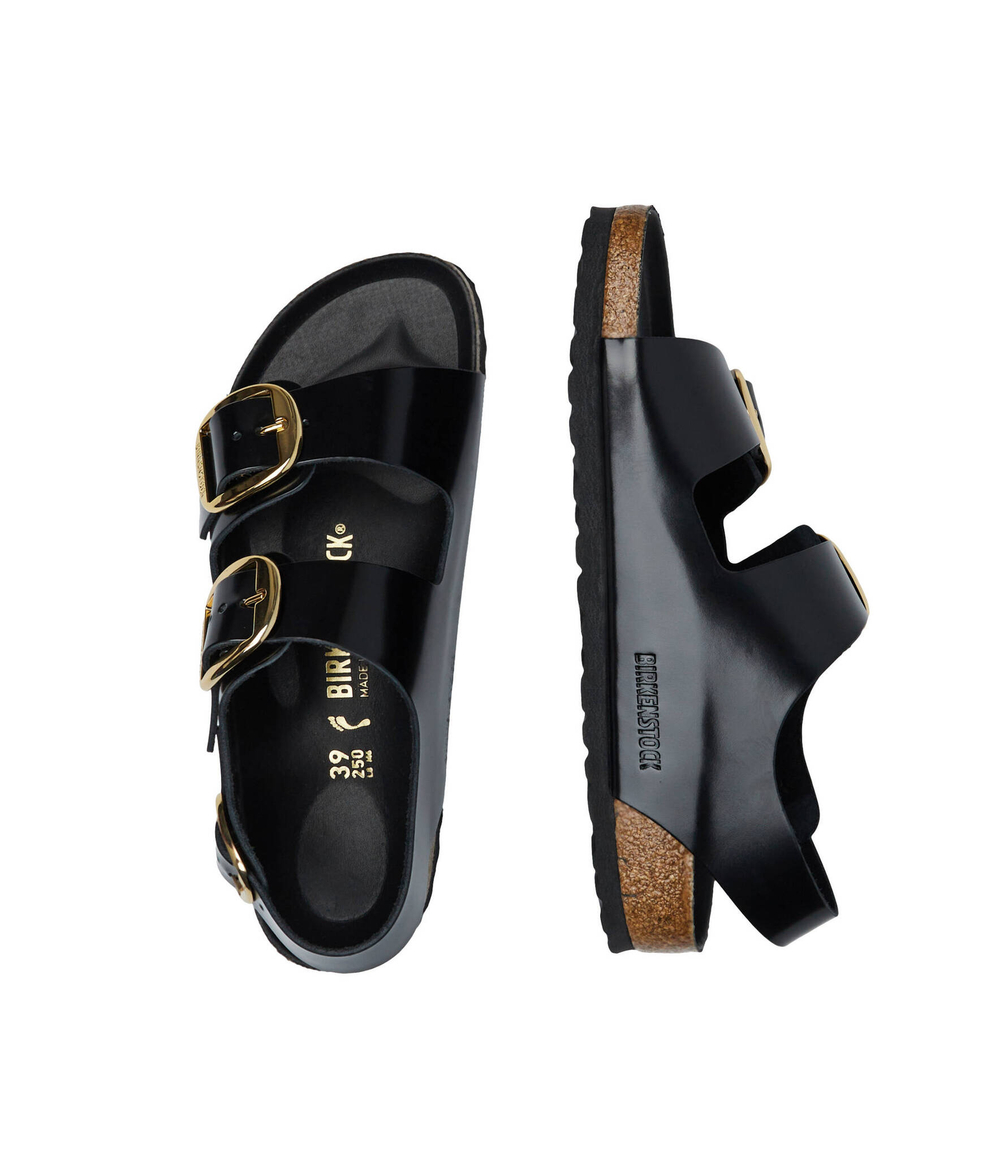 Босоножки кожаные lena Birkenstock - черный(1024211)