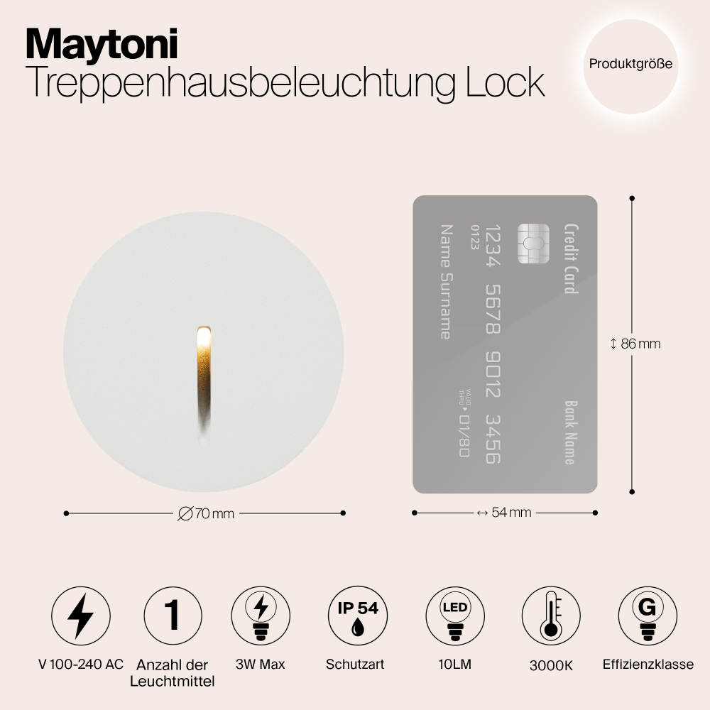 Светодиодная подсветка Maytoni Lock O014SL-L3W3K