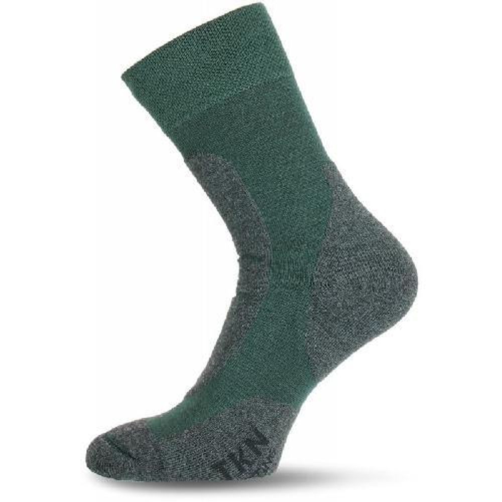 Носки Lasting TKN 620, polypropylene+nylon, зеленый с серой вставкой, размер S, TKN620-S