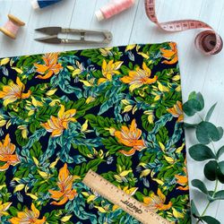 Ткань Ниагара Софт цветочный хаос