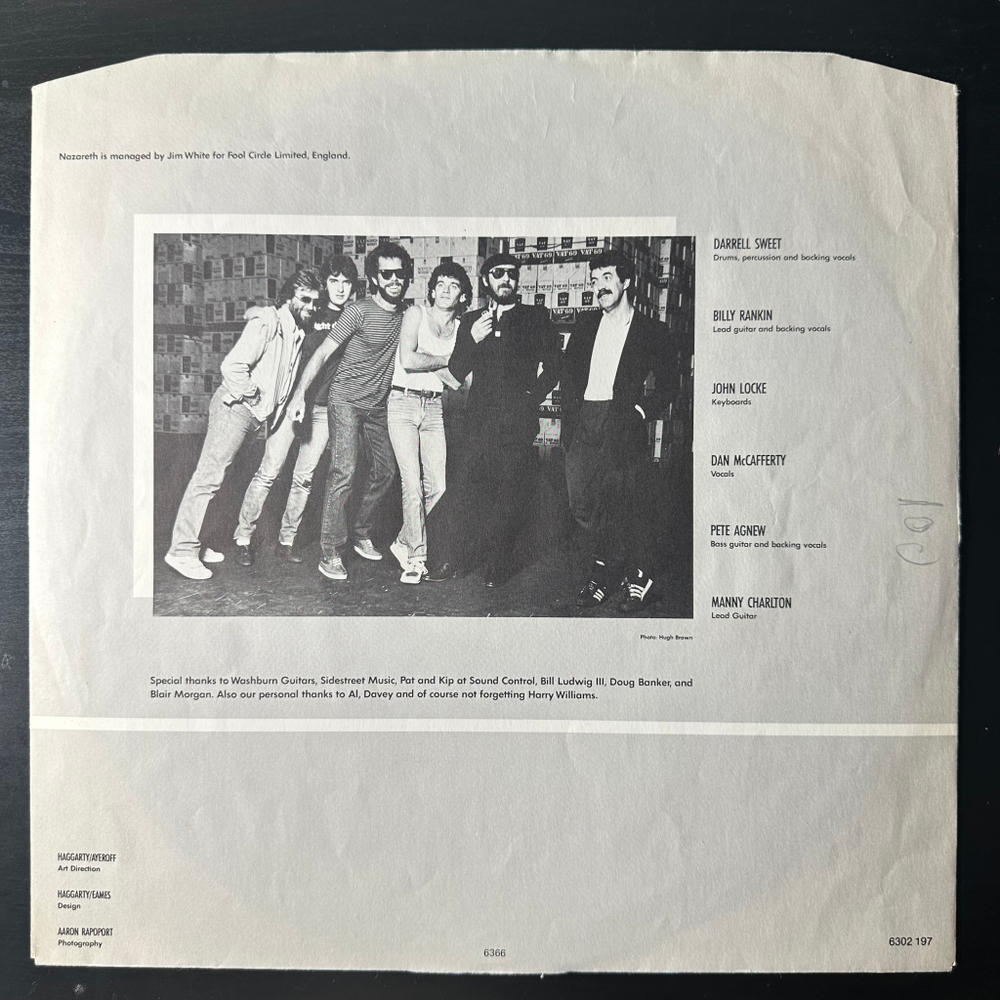 Nazareth - 2XS (Скандинавия 1982г.)