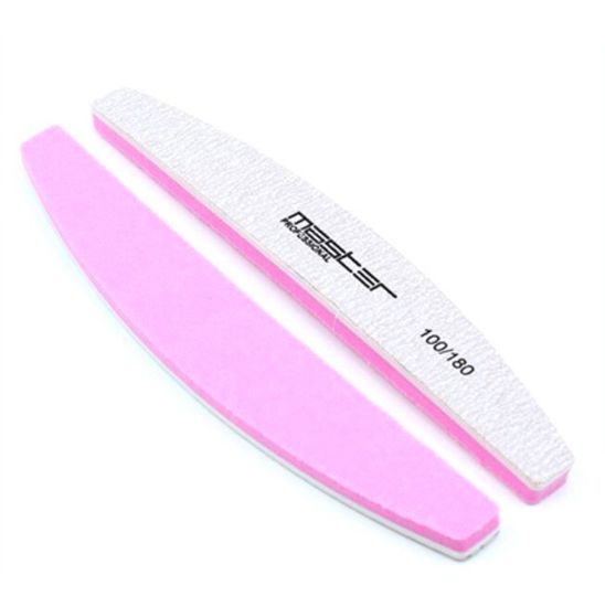 Пилка-шлифовка Master Professional 100х180 полукруглая серо-розовая