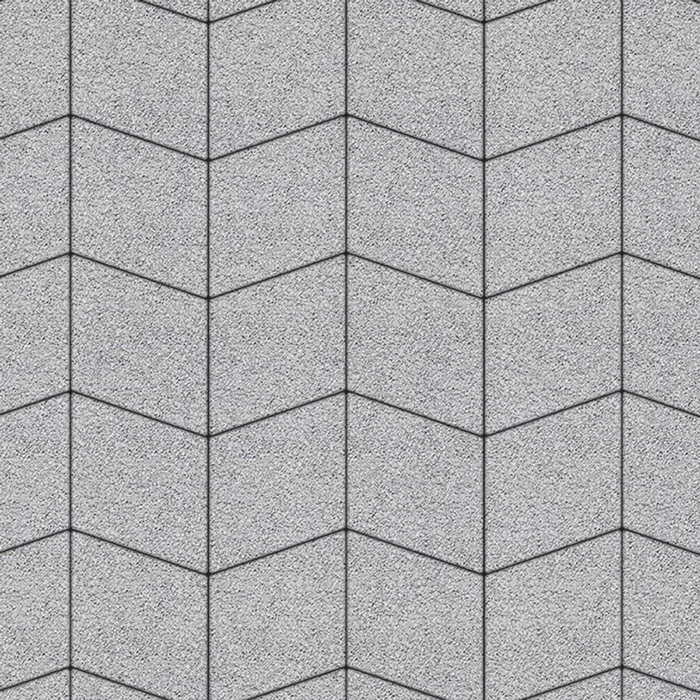 Тротуарная плитка РОМБ - Гранит Белый