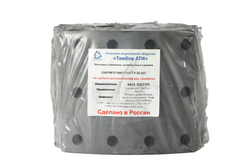 Рем. комплект тормозных накладок а/м ЗИЛ-4421, ПАЗ-Аврора (Сверл./раст./с заклёпками/ширина 180мм./ к-т 8 шт.) Тамбов АТИ