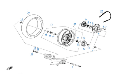 Цепь приводная DID/EK 520 X-Ring – CFMOTO 650 / 700 MT