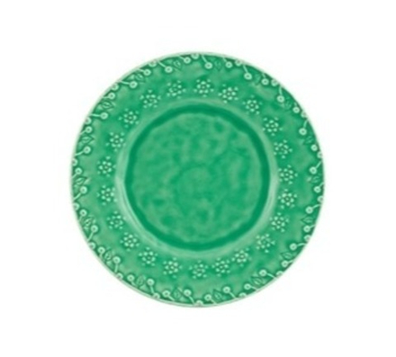 Тарелка десертная Bordallo Pinheiro Flora салатовая (23 см)